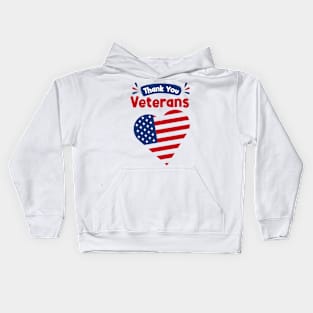 Thank you veteran Kids Hoodie